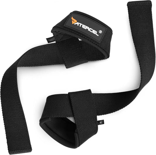 Lifting Straps, Wrist Straps for Weightlifting, Cotton, Black, Weight Lifting Straps